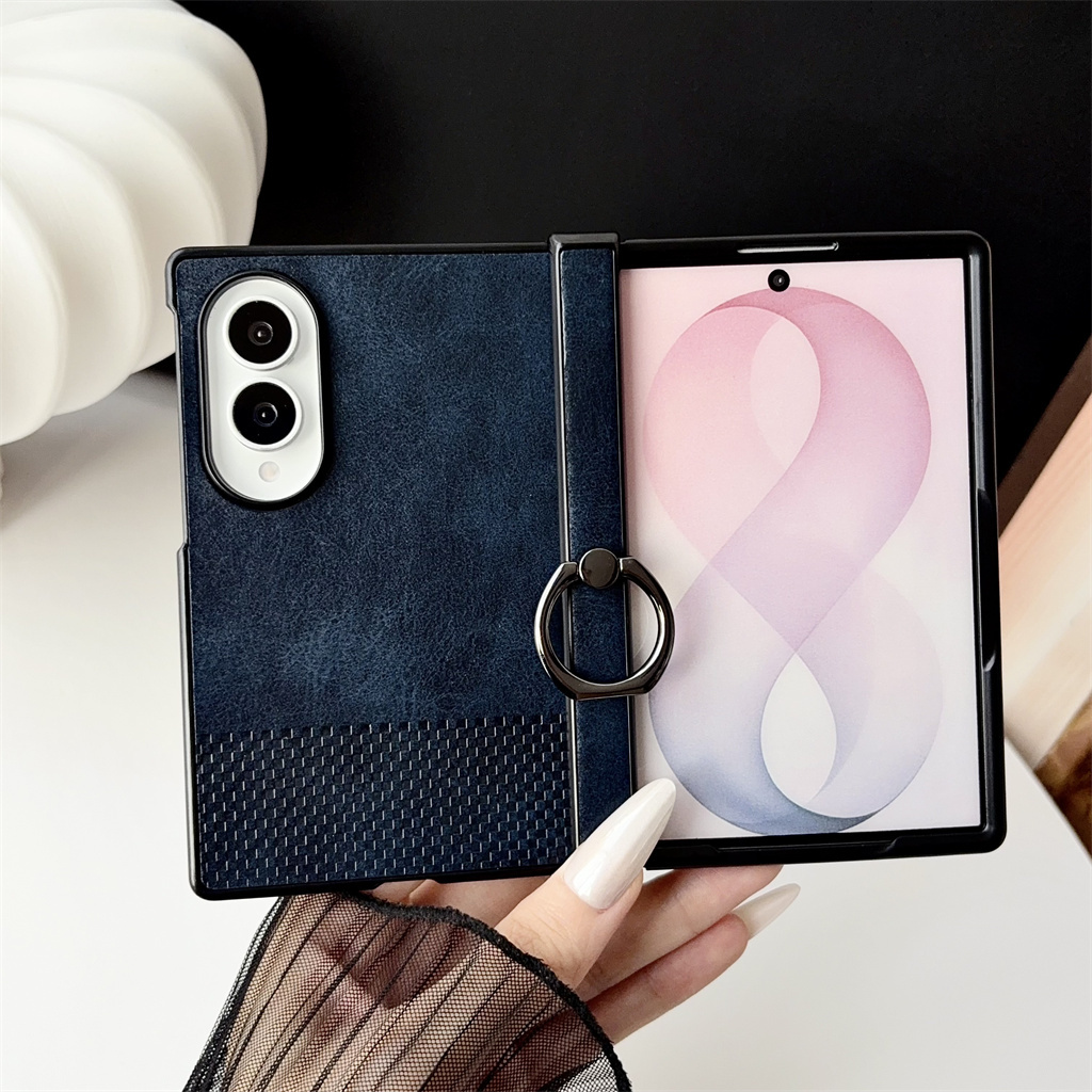 Phone Accessories Ring - Custodia per telefono in pelle con