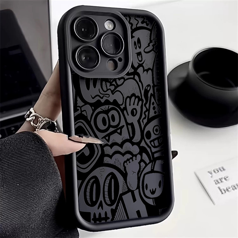 Xo Phone Accessories - Custodia per telefono con graffiti neri