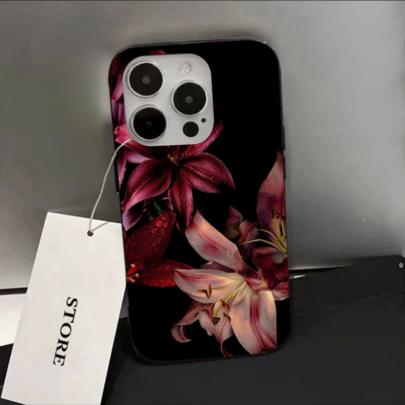 Xo Phone Accessories - Elegante Custodia Morbida con Fiore di