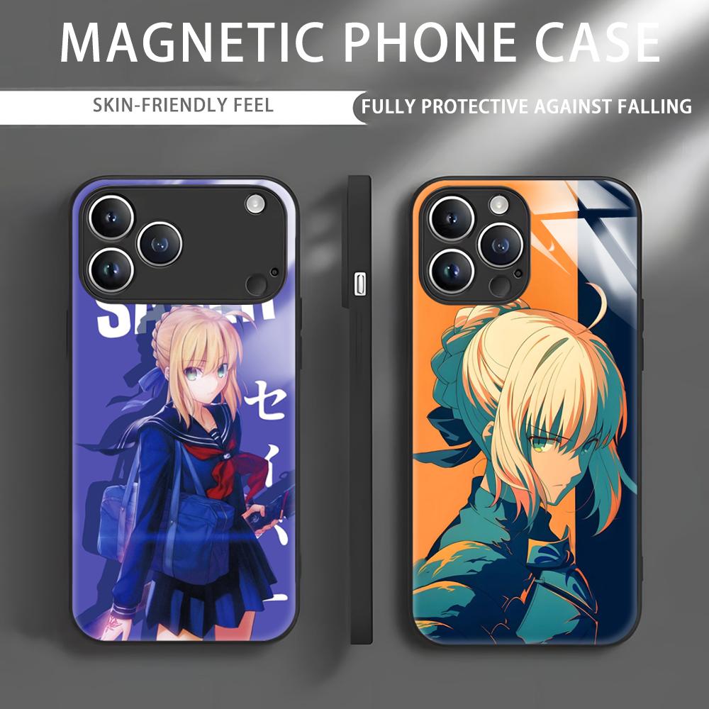 Apple Iphone 16 - Custodia per telefono Anime Fate S-Saber